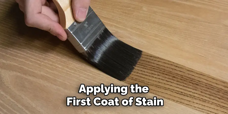 Applying the First Coat of Stain