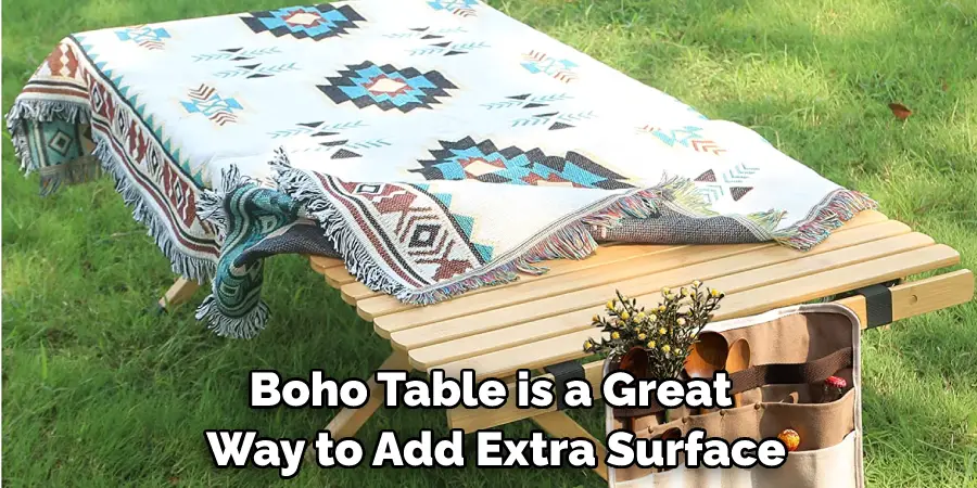 Boho Table is a Great Way to Add Extra Surface