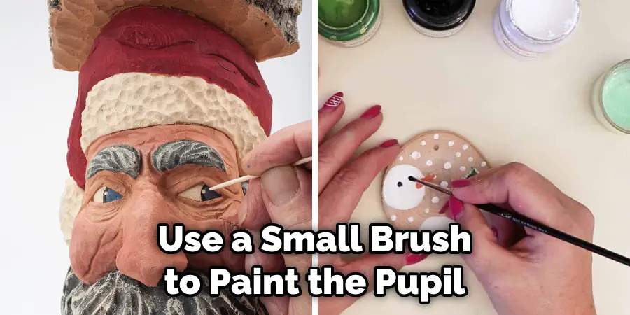 Use a Small Brush to Paint the Pupil