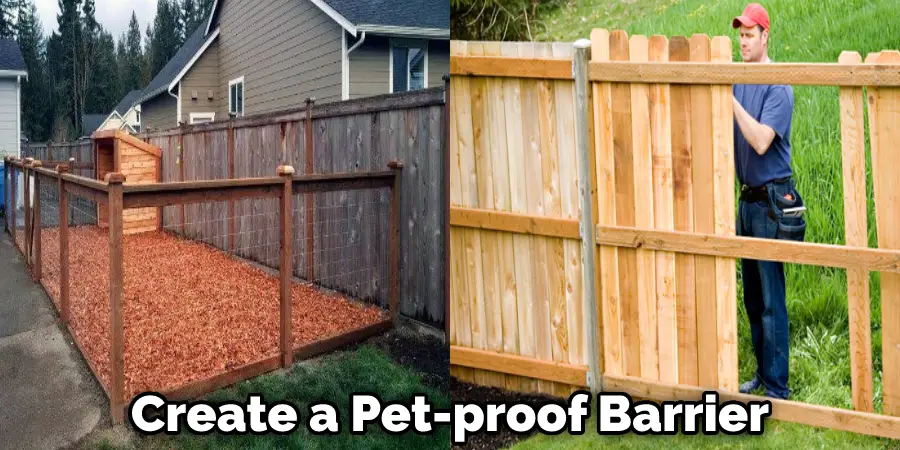 Create a Pet-proof Barrier