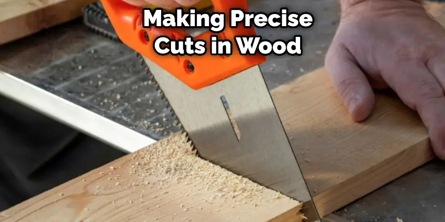 Making Precise Cuts in Wood