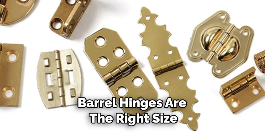 Barrel Hinges Are  The Right Size