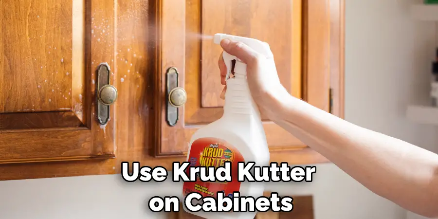 Use Krud Kutter  on Cabinets