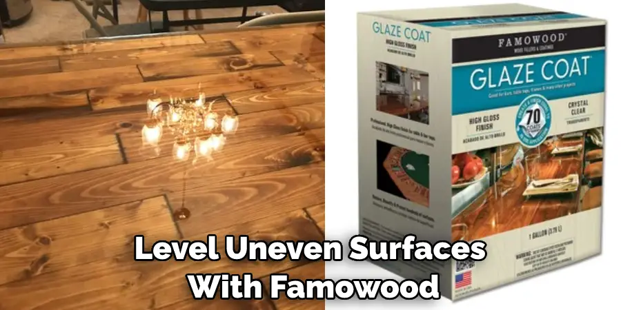 Level Uneven Surfaces  With Famowood