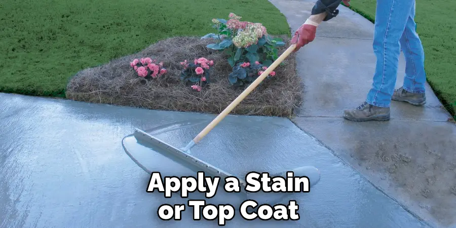 Apply a Stain or Top Coat