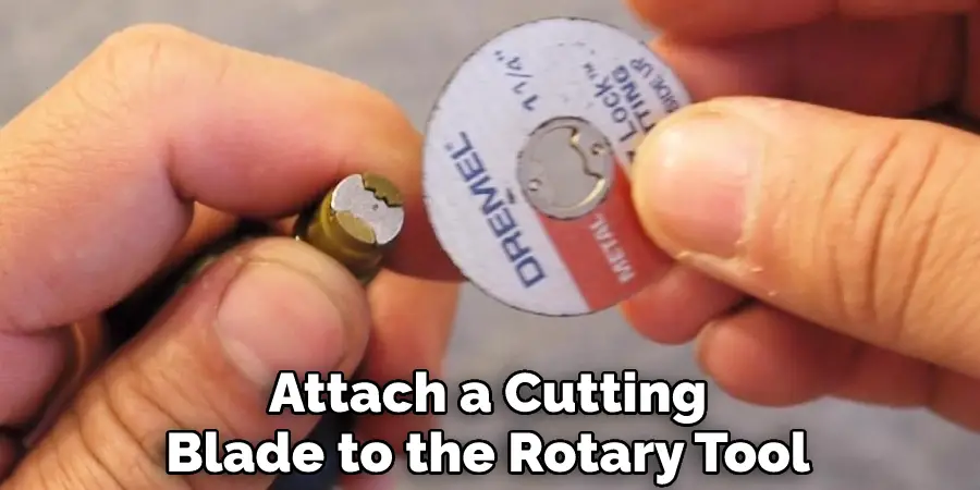 Attach a Cutting Blade to the Rotary Tool