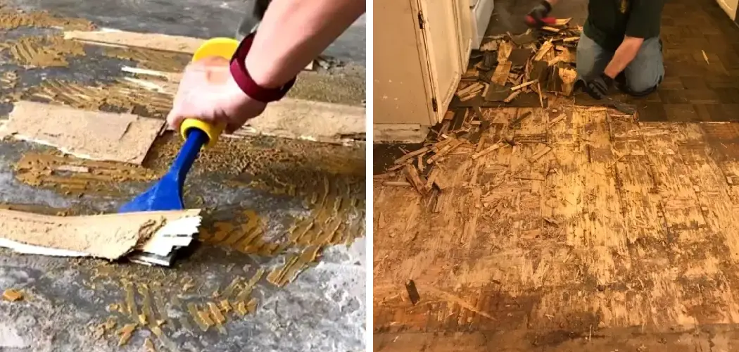 How to Remove Glued Hardwood Floor From Concrete