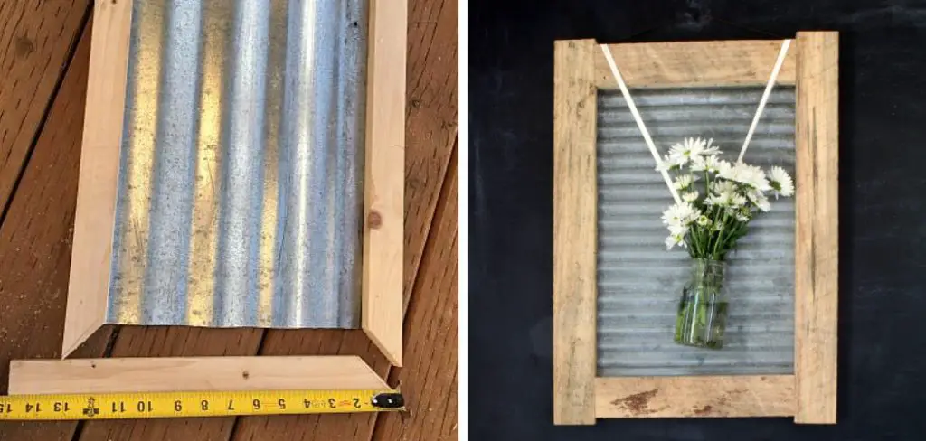 How to Frame Corrugated Metal With Wood