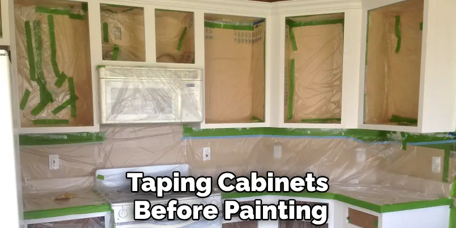 Taping Cabinets Before Painting
