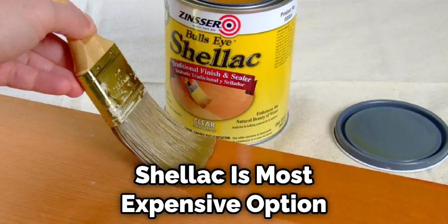 Shellac Is Most Expensive Option