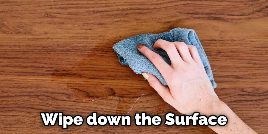 Wipe down the Surface