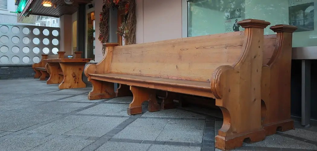 How to Build a Church Pew