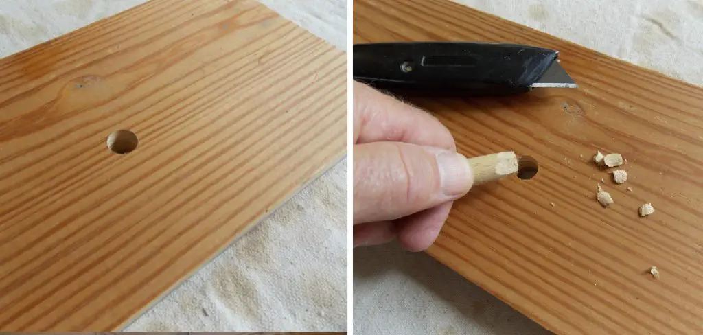 How to Fill a Drilled Hole in Wood