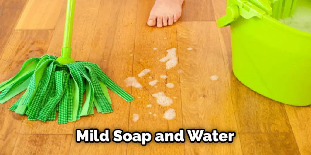 Mild Soap and Water