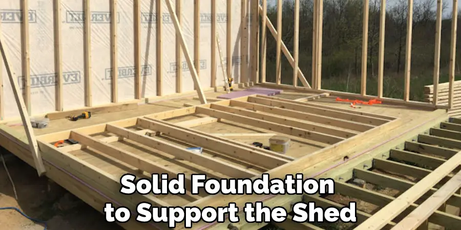 Solid Foundation to Support the Shed