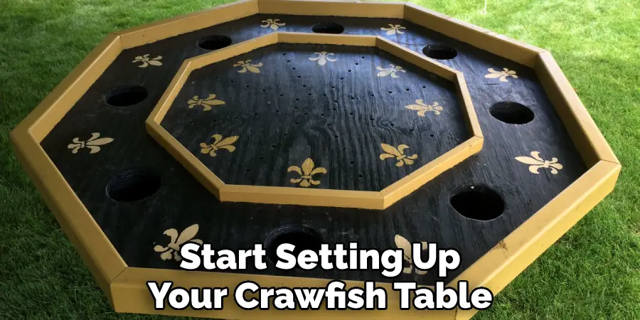 Start Setting Up Your Crawfish Table