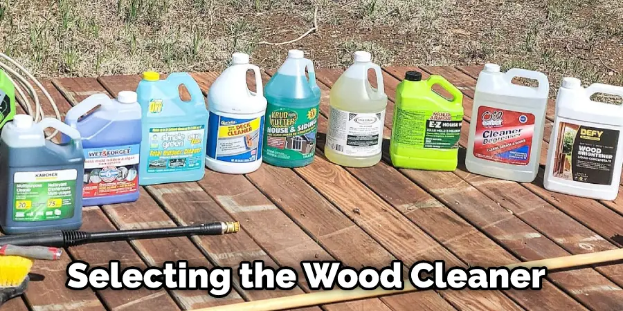 Selecting the Wood Cleaner