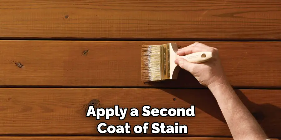 Apply a Second Coat of Stain