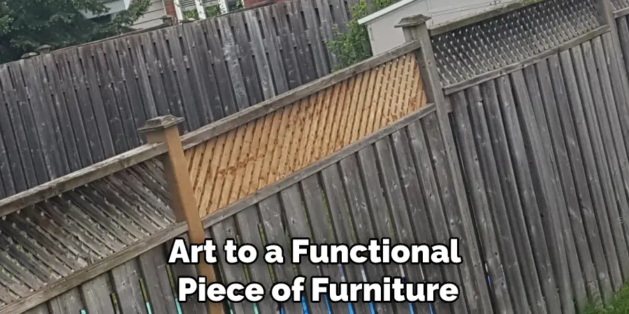 Art to a Functional Piece of Furniture