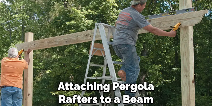 Attaching Pergola Rafters to a Beam