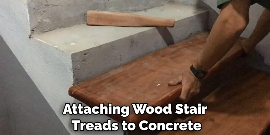 Attaching Wood Stair Treads to Concrete