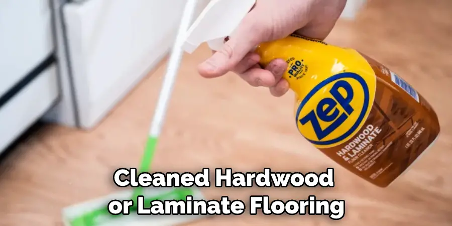Cleaned Hardwood or Laminate Flooring