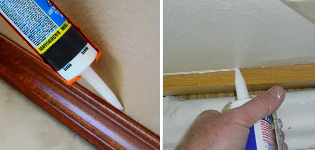 how to caulk stained wood trim