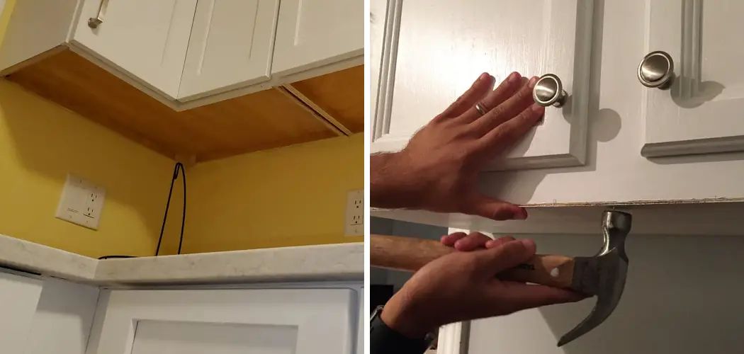 How to Cover Underside of Cabinets