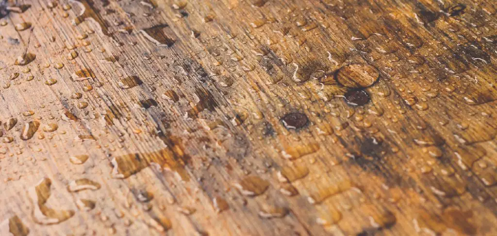 How to Fix Water Damage on Wood