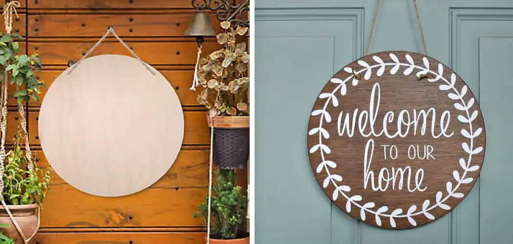 How to Hang a Round Wooden Sign