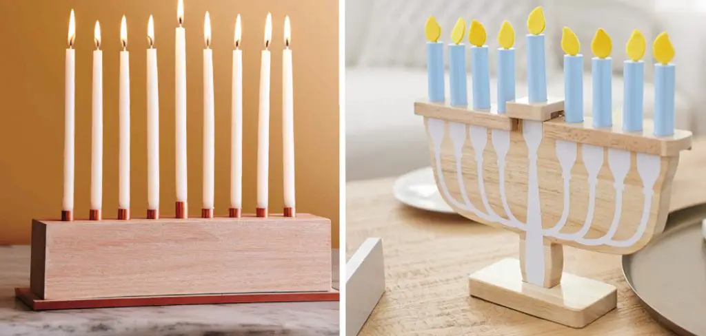 How to Make a Menorah Out of Wood