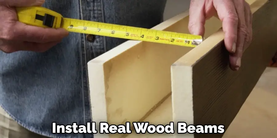 Install Real Wood Beams