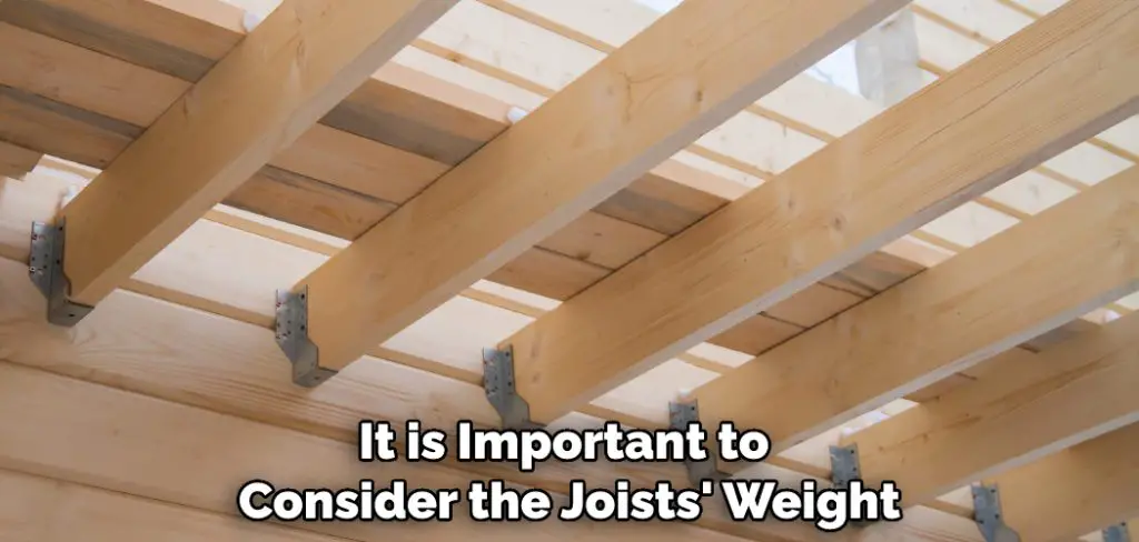 It is Important to Consider the Joists' Weight