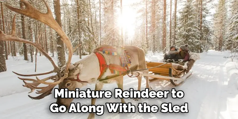 Miniature Reindeer to Go Along With the Sled