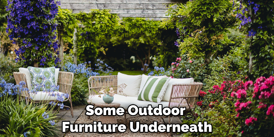 Some Outdoor Furniture Underneath