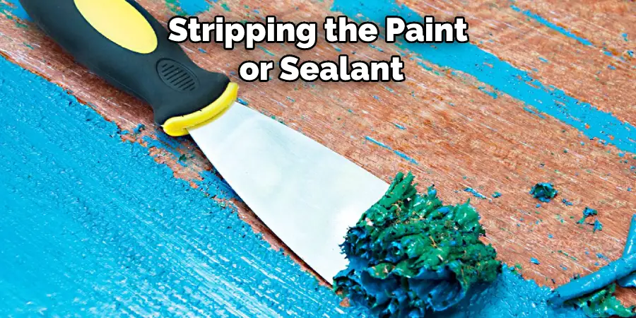 Stripping the Paint or Sealant