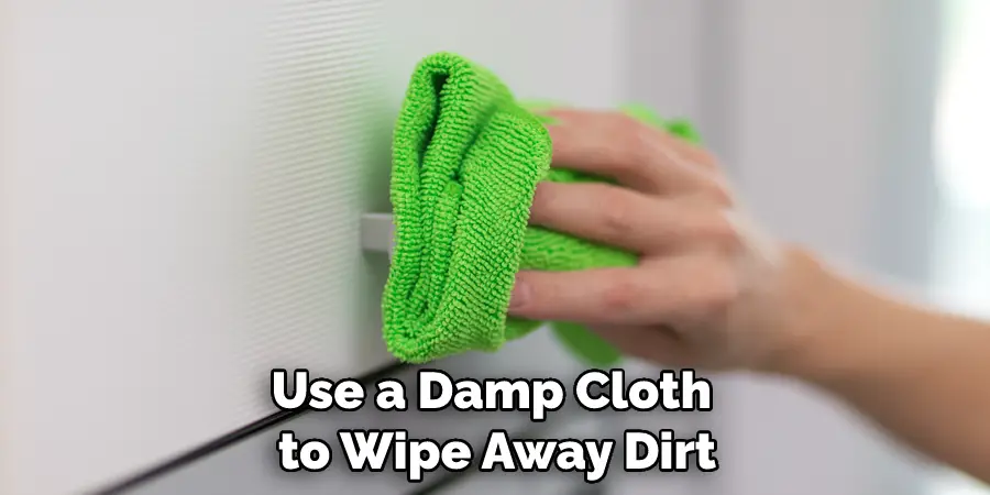Use a Damp Cloth to Wipe Away Dirt
