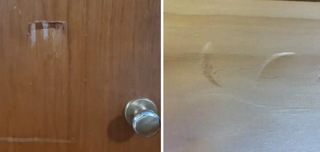 How to Fix Dent in Wooden Door