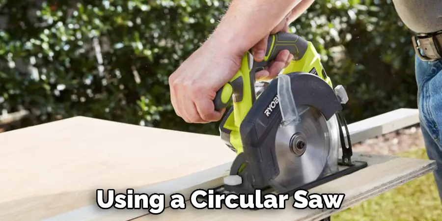 Using a circular saw