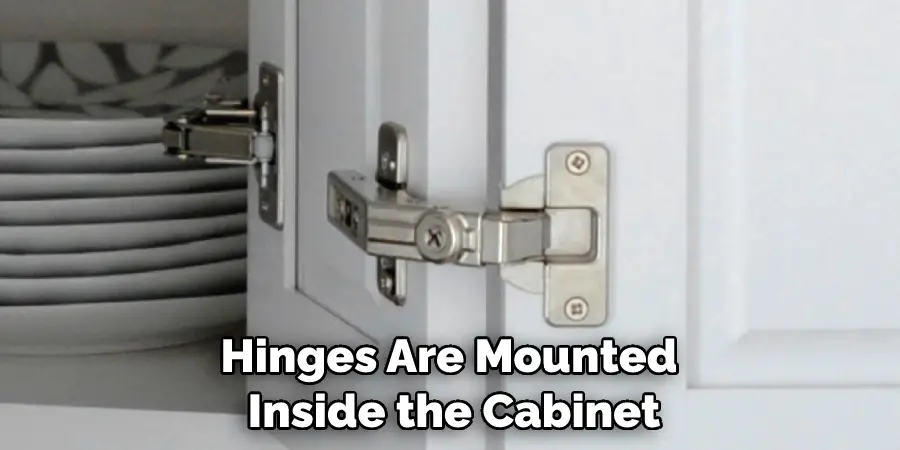 Hinges Are Mounted Inside the Cabinet