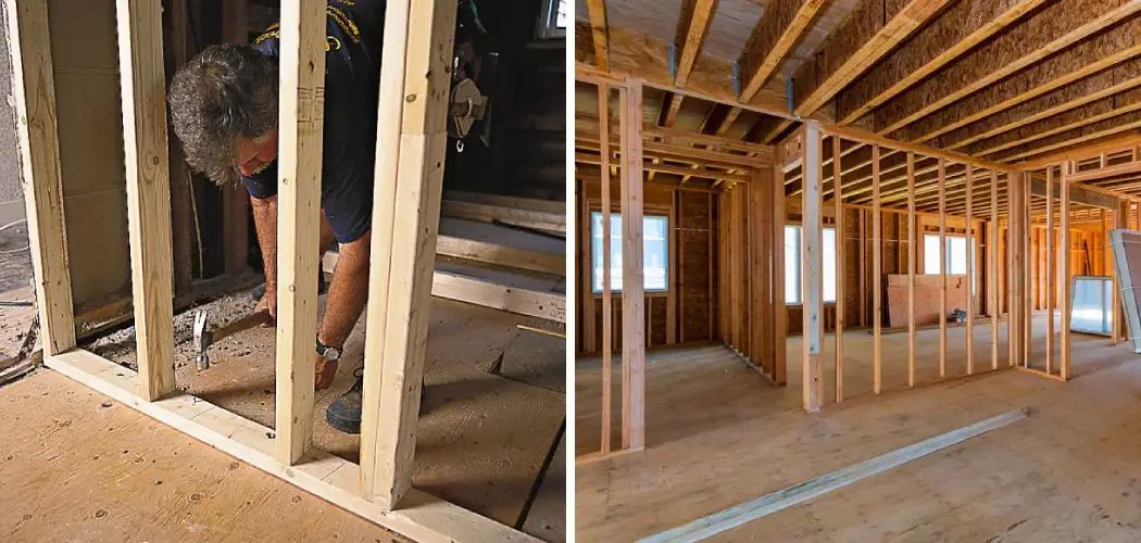 How to Attach Wall Frame to Wood Floor