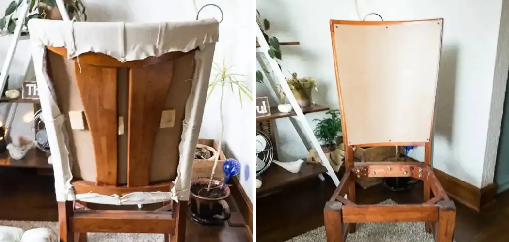 How to Upholster the Back of a Wooden Dining Chair