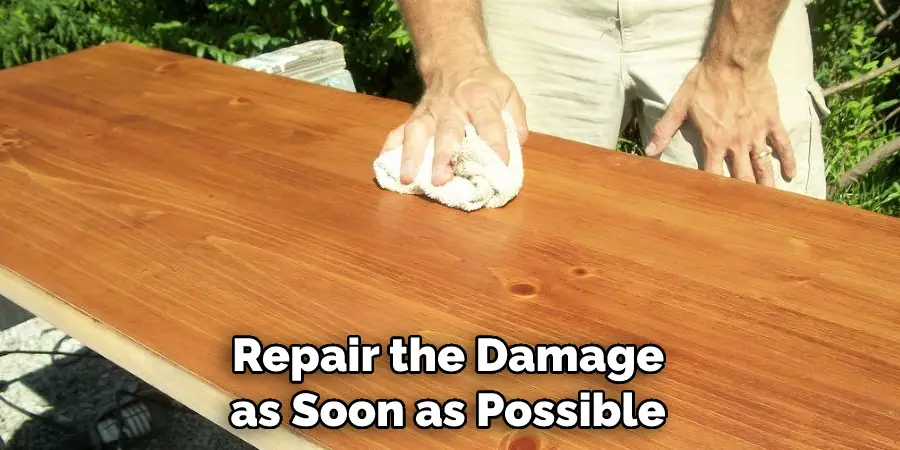 Repair the Damage as Soon as Possible