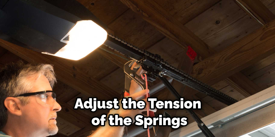 Adjust the Tension of the Springs