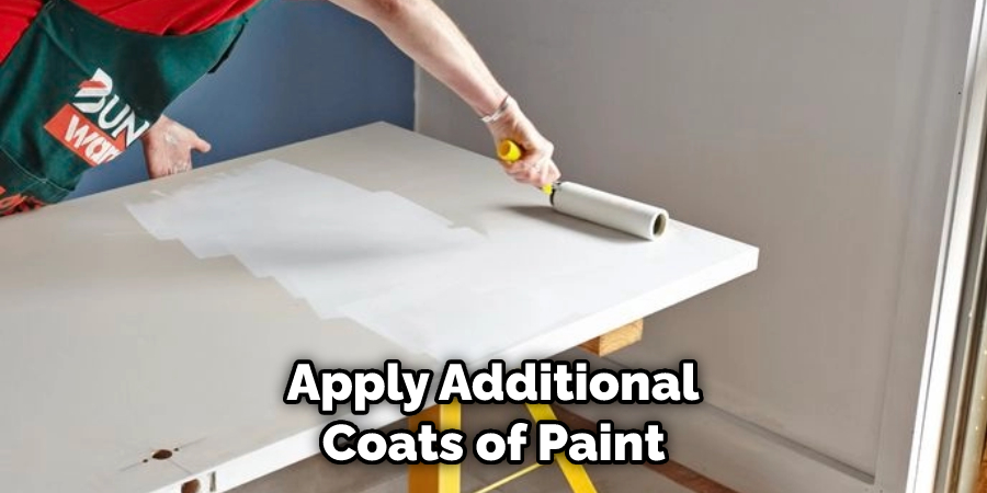  Apply Additional Coats of Paint