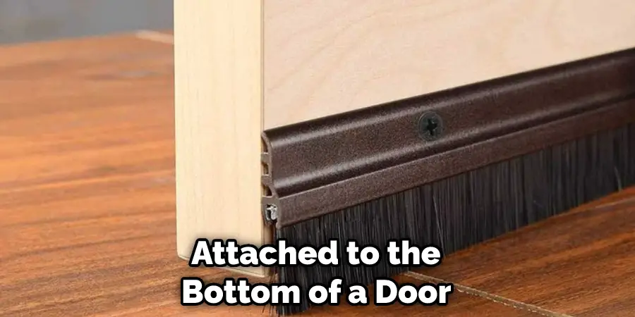 Attached to the Bottom of a Door 