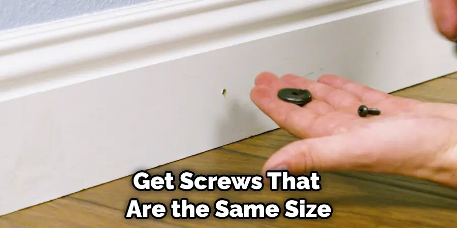 Get Screws That Are the Same Size