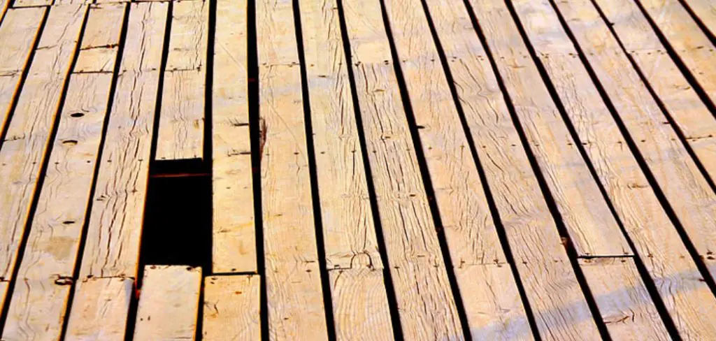 How to Sand Between Deck Boards