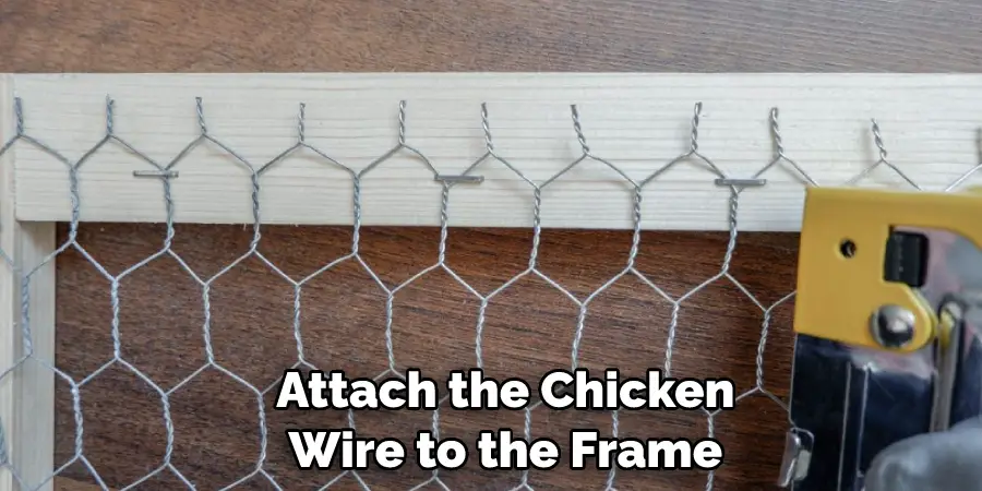  Attach the Chicken Wire to the Frame