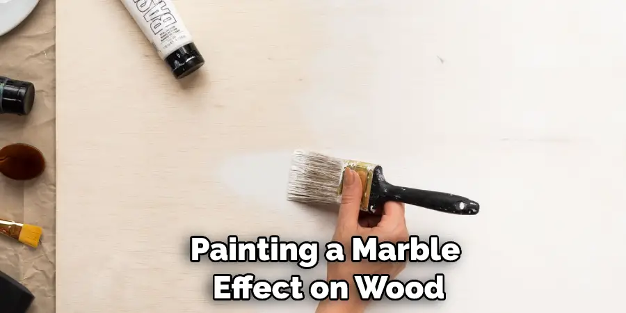 Painting a Marble Effect on Wood